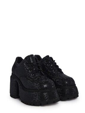 Rhinestone Platform Oxfords "Acting Up" From Dolls Kill Size US 11